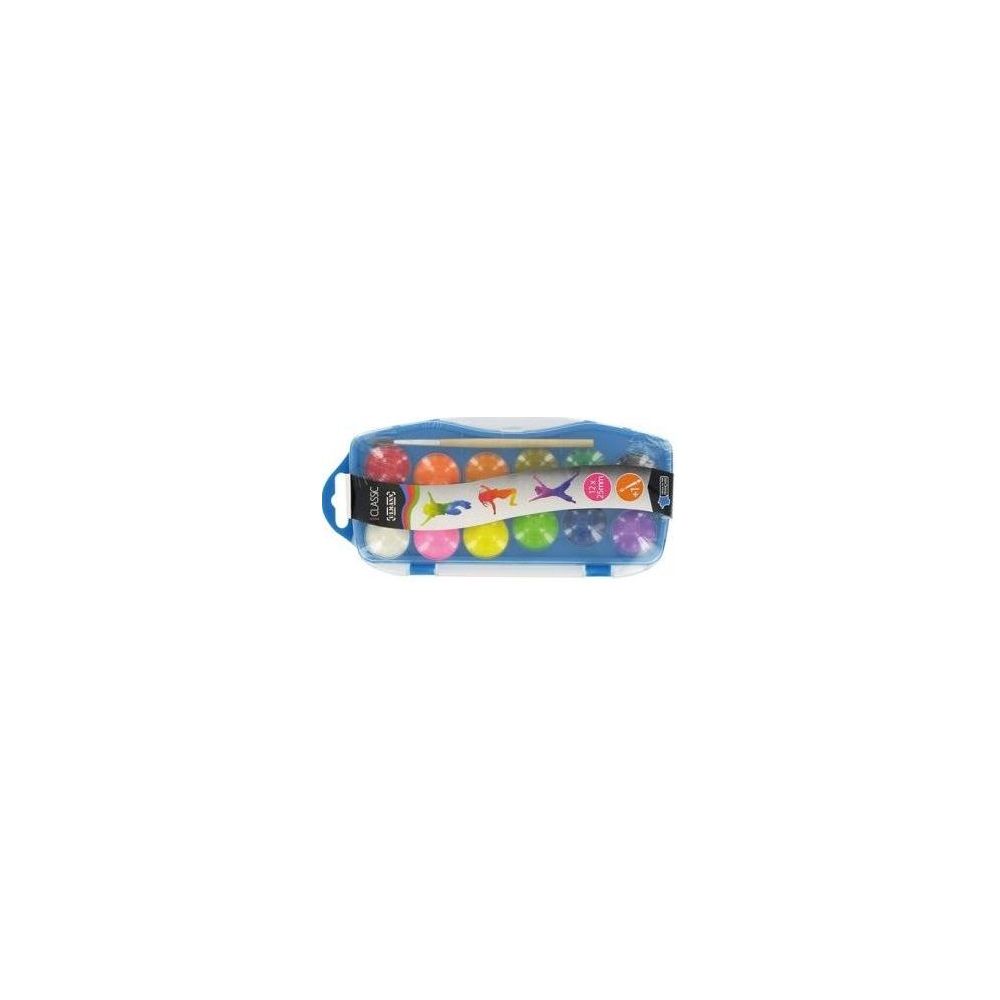 Peinture a l eau en godets ULMANN - diam : 25mm - 12 couleurs