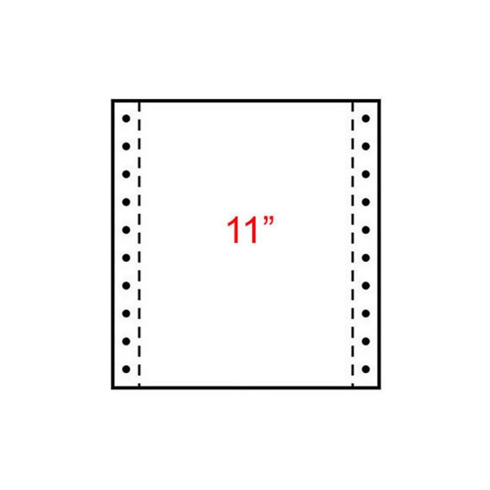 Listing 240mm x 11" - Uni Blanc - 1 pli - 70g -BCD - Par 2000 f