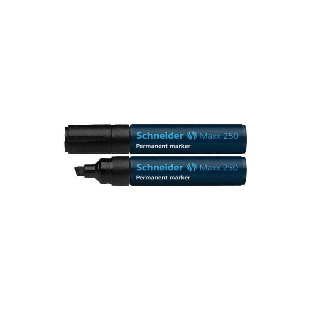 Marqueur perm. (Géant) SCHNEIDER Maxx 250 - Biseau. 2 à 7mm - NOIR 