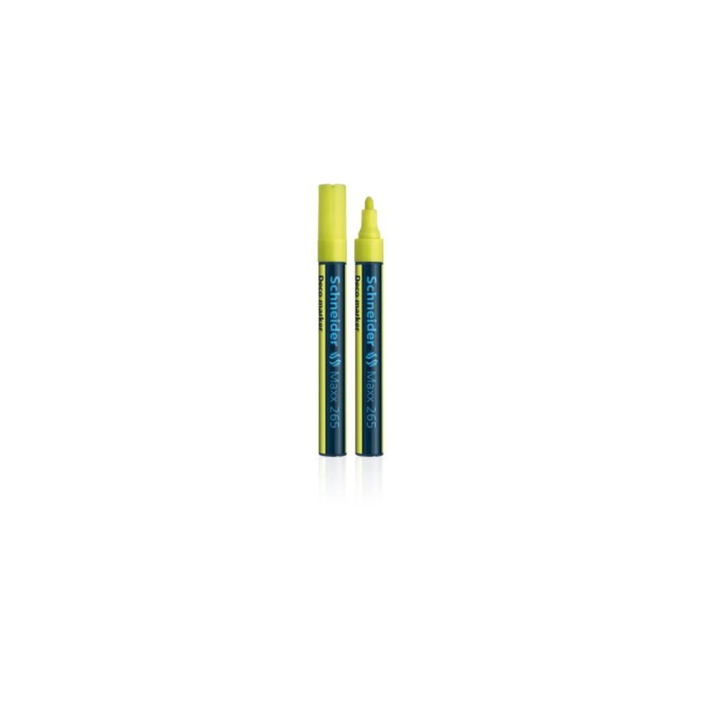 Marqueur Craie SCHNEIDER Maxx 265 - Ogive 2 à 3mm - JAUNE 