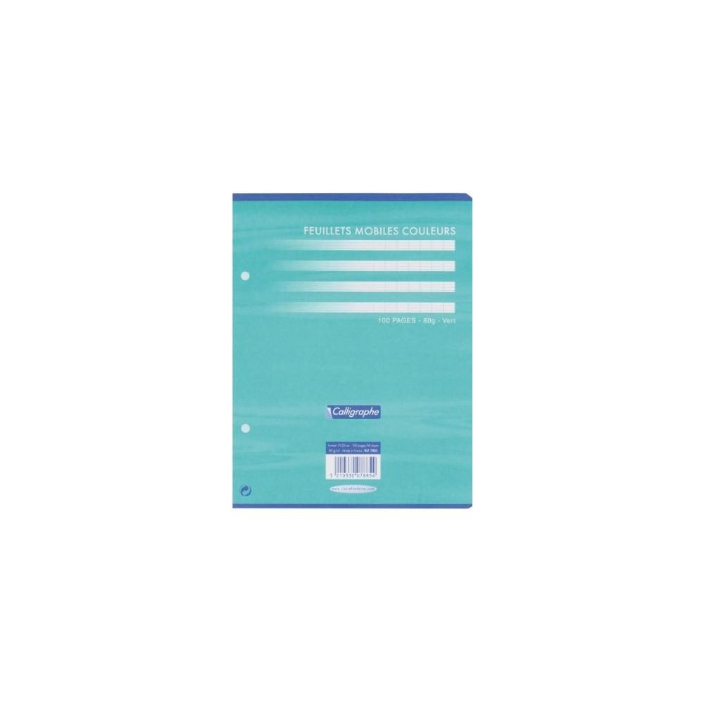 Feuillets mobiles dessin uni - 90g - 17x22cm - 40 f CLAIREFONTAIN**