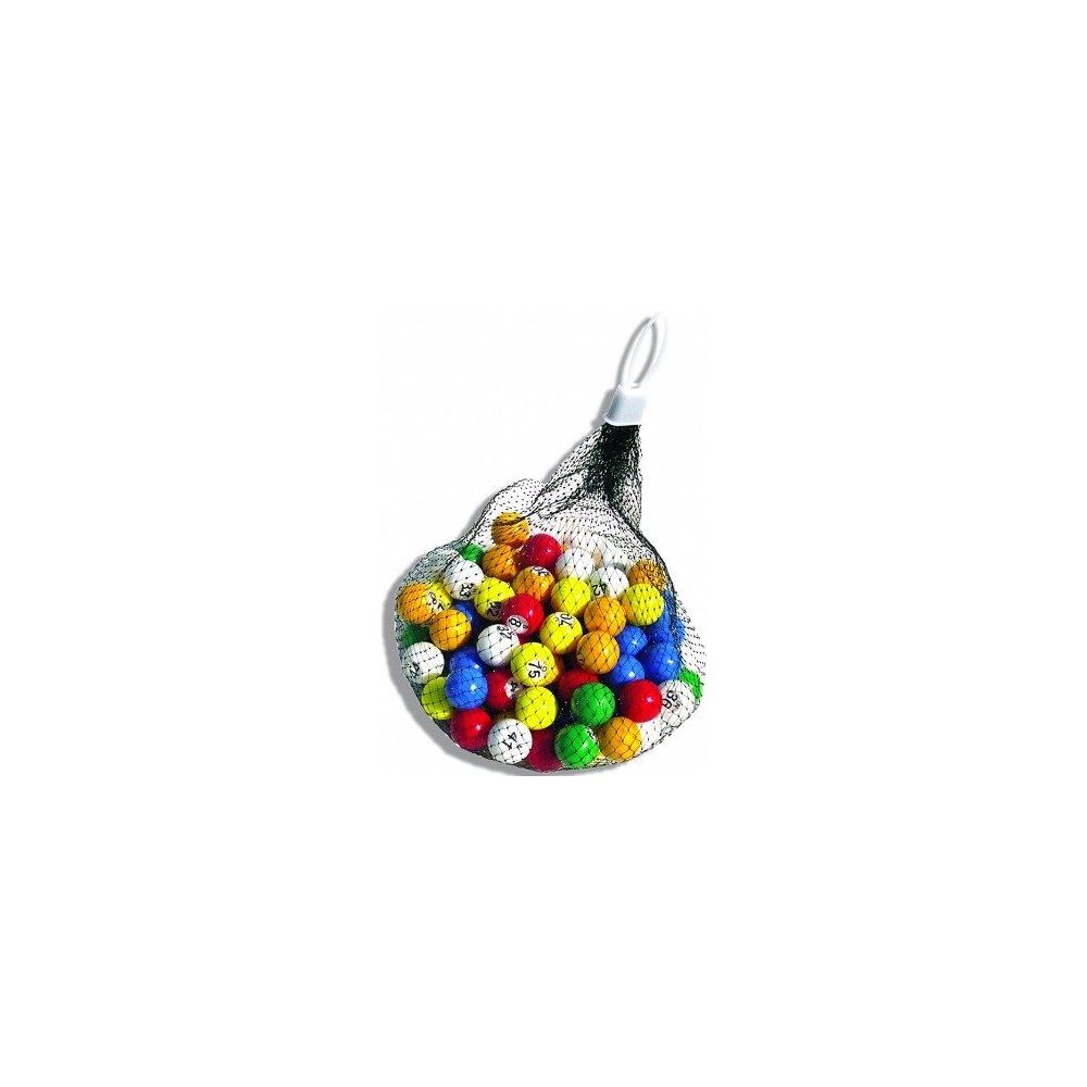 Sachet 90 boules numérotées multicolores - BINGO