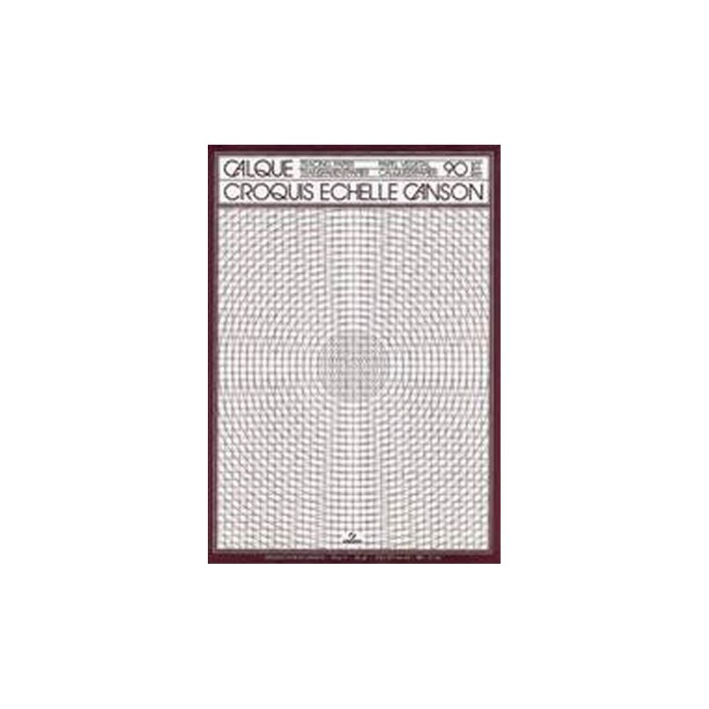 Papier calque uni en bloc CANSON - 90g - A4 - 50 feuilles** Z