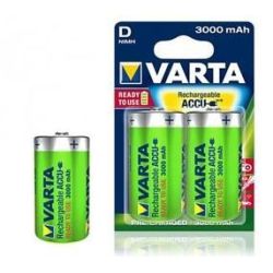 Pile rechargeable LR20 - 3000 mAh (par 2)