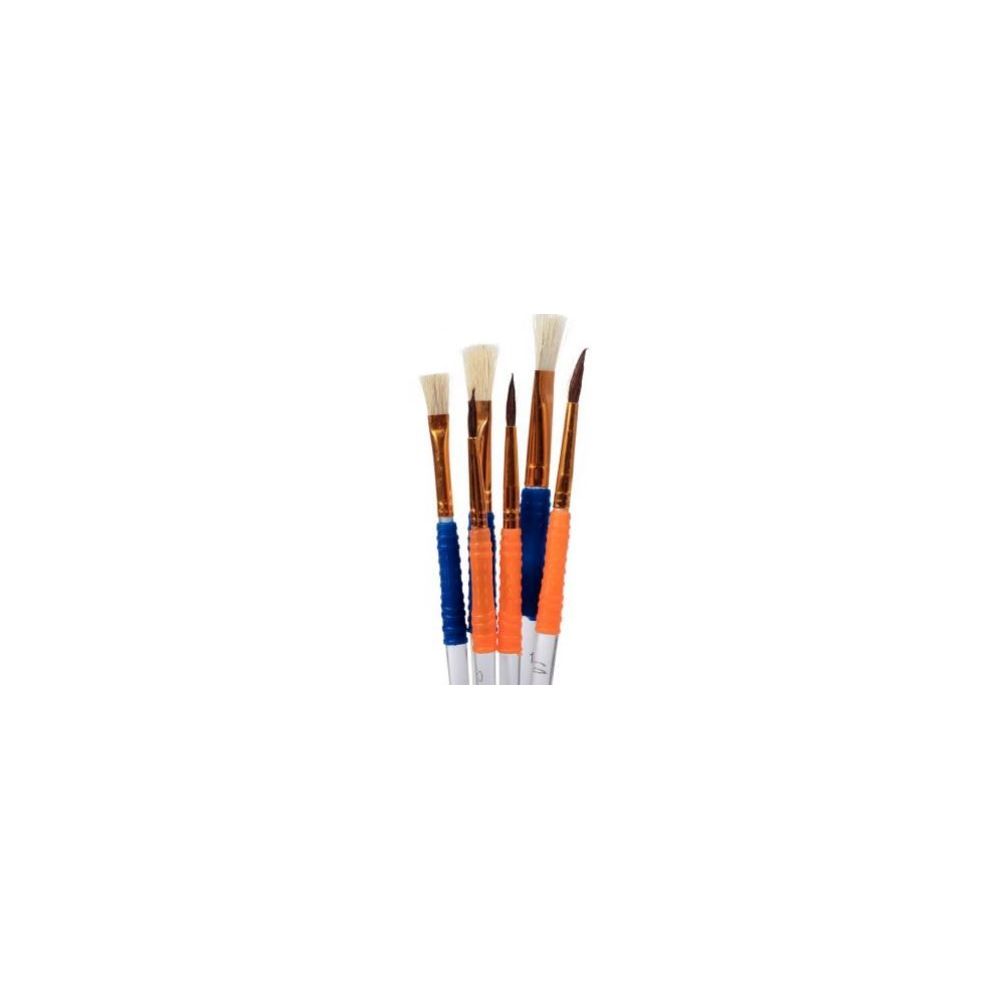 Lot de 36 Pinceaux et 36 brosses avec Grip caoutchouc  - Tailles diff