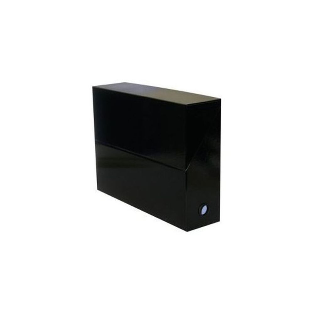Boite classement en papier toilé - 90mm - NOIRE NSFP