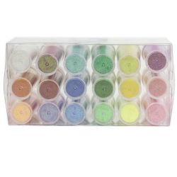 Paillettes en tubes CLEOPATRE - 18 couleurs vives x 16gr