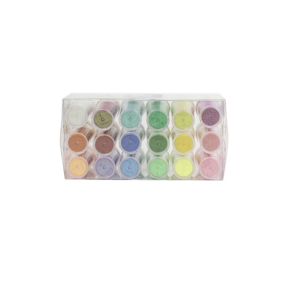 Paillettes en tubes CLEOPATRE - 18 couleurs vives x 16gr