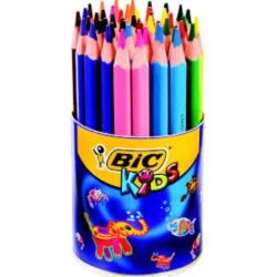 Crayon Couleur BIC EVOLUTION Recyclé - Triangle - Pot de 48 couleurs