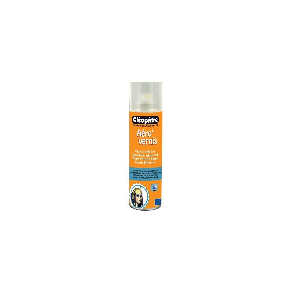 Vernis en aerosol brillant CLEOPATRE Aéro Vernis - 250ml