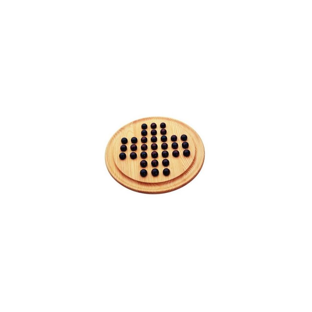 Jeu du Solitaire en Bois - Plateau : 29 cm