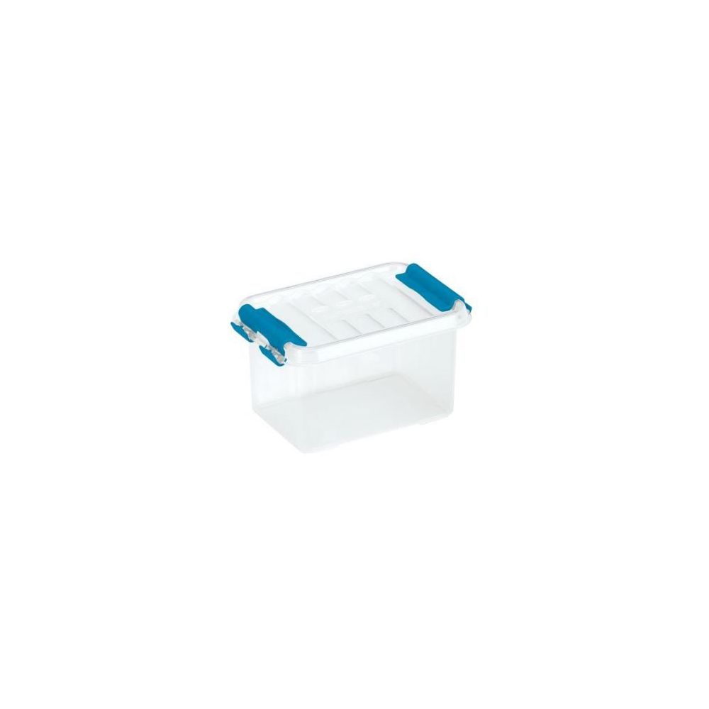 Bac de rangement + couvercle L.12 x l.8 x H. 7cm Transparent    0,4L