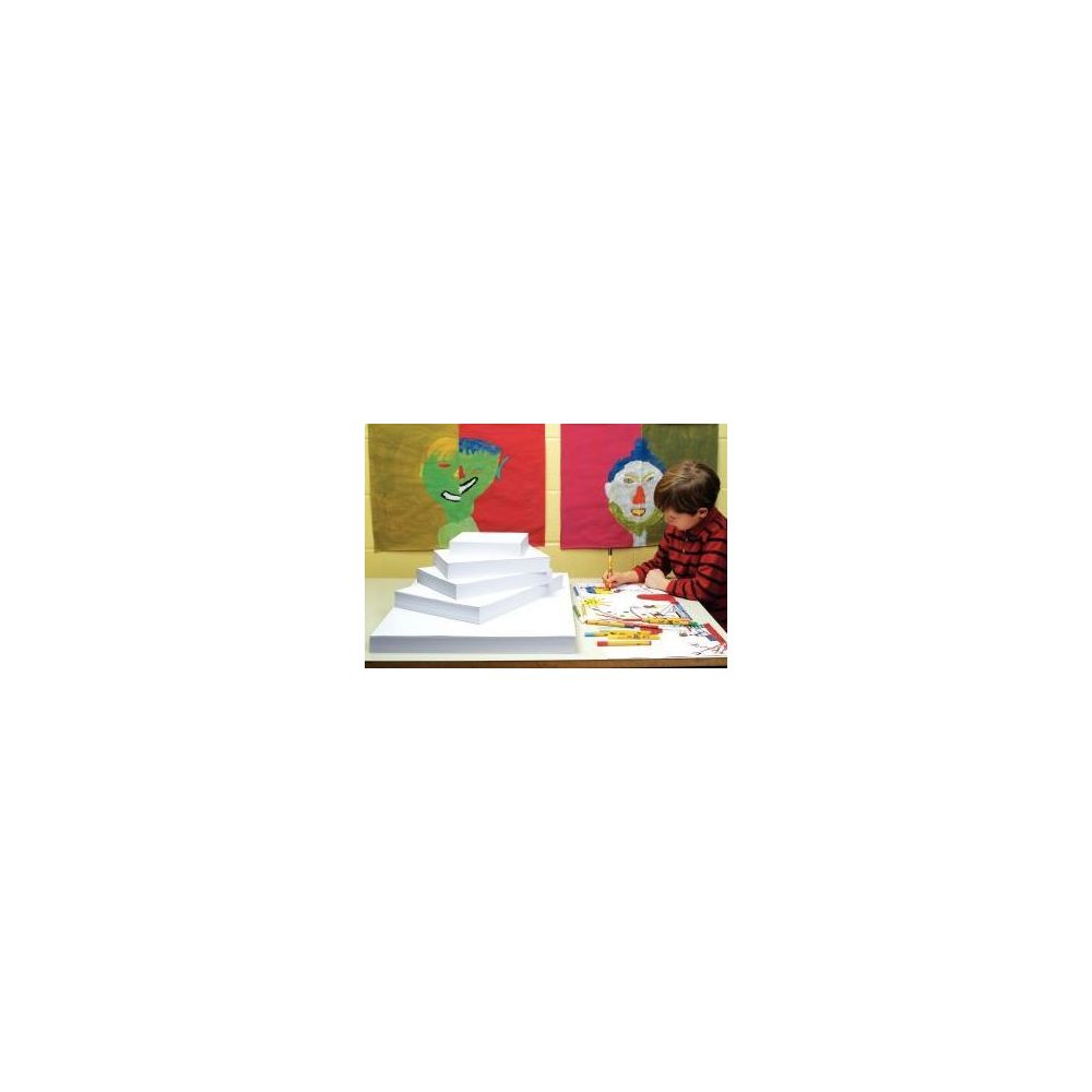 Feuille dessin 50x65cm 160g - BLANC (25 feuilles)