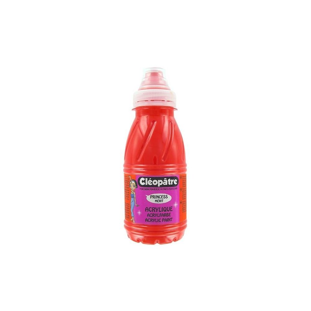 Peinture acryl. brill. 250 ml CLEOPATRE PRINCESS Mérit - ROUGE VIF