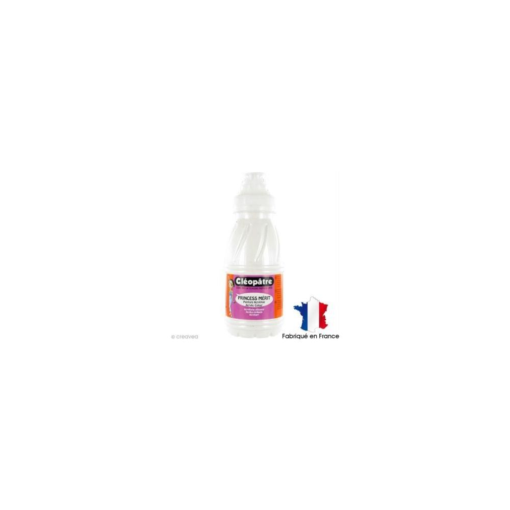 Peinture acryl. brill. 250 ml CLEOPATRE PRINCESS Mérit Nacrée BLANCHE