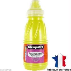 Peinture acryl. brill. 250 ml CLEOPATRE PRINCESS Mérit Nacrée JAUNE 