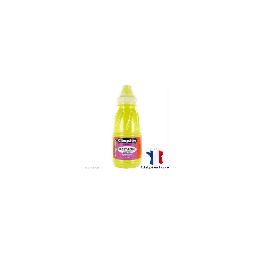 Peinture acryl. brill. 250 ml CLEOPATRE PRINCESS Mérit Nacrée JAUNE 
