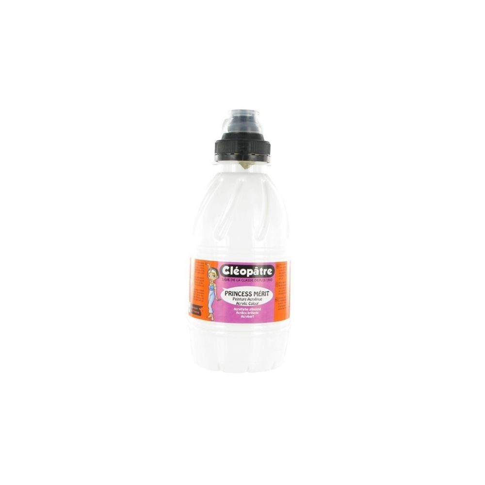Peinture acryl. brill. 500 ml CLEOPATRE PRINCESS Mérit - BLANC 