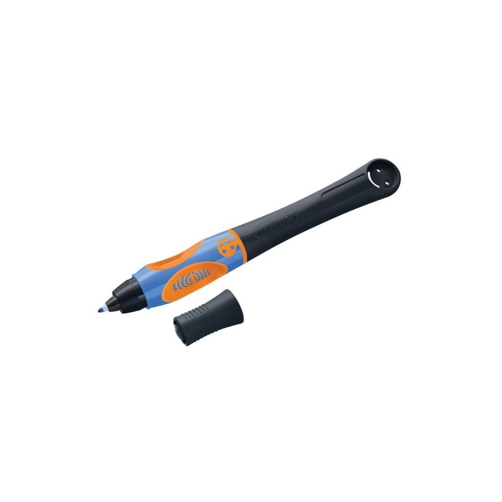 Stylo Roller PELIKAN Griffix - Coque Noire - Gaucher - 0.45mm - BLEU 