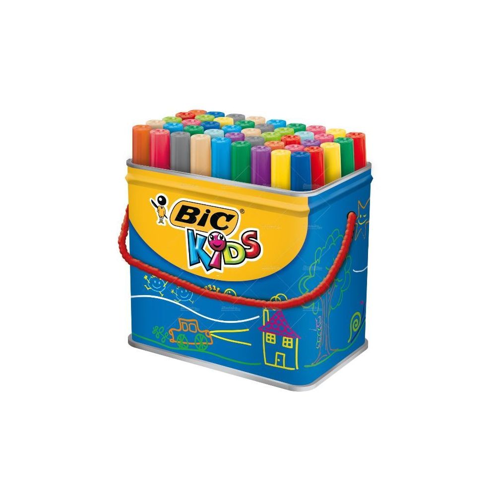 Feutre Couleur BIC VISACOLOR XL Lavable - ExtraLarge - 48 COUL.