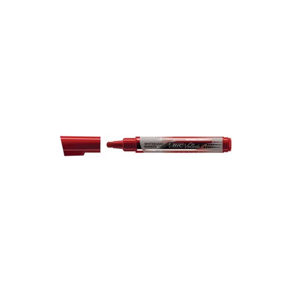Marqueur effaç. BIC VELLEDA  - Ogive - 2.5mm - ROUGE - "NOUVEAU"