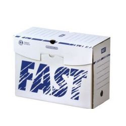 Boite archive Kraft - 33 x 25 - Dos : 15 cm FAST - BLANC - unité
