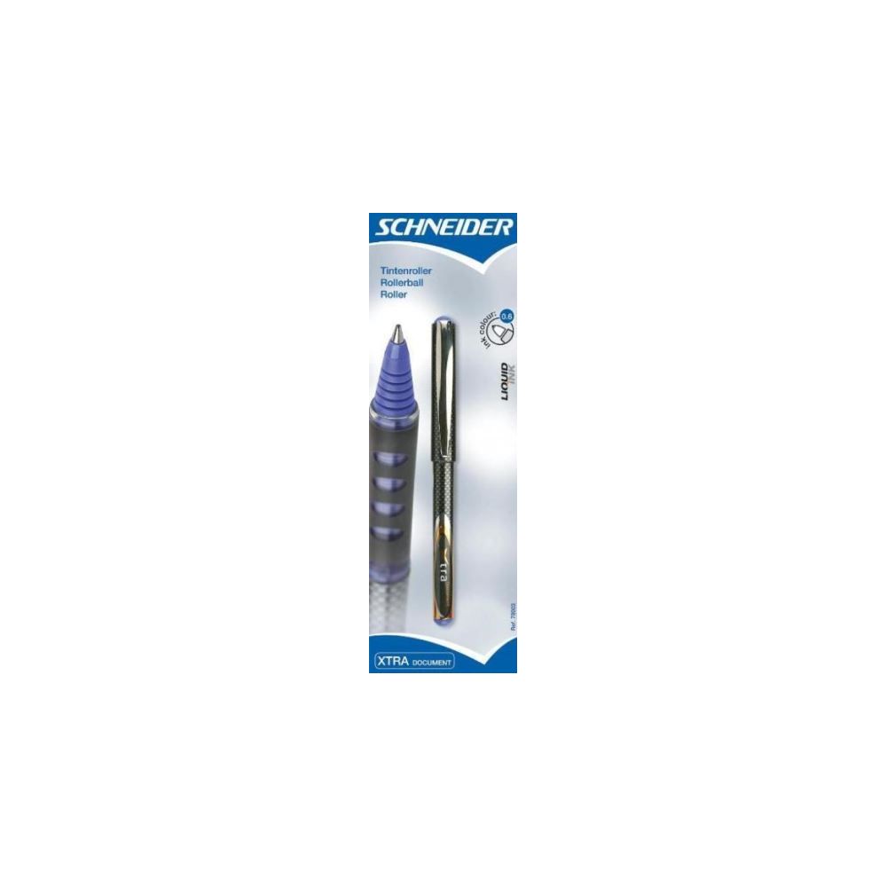 Roller SCHNEIDER Xtra Document - Trait 0.6mm - BLEU (Blister)