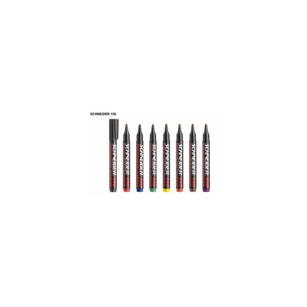 Marqueur perm. SCHNEIDER Maxx 130 - Ogive 1 à 3mm - 4 COULEURS