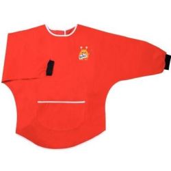 Tablier à peinture - Poignets plastiques Ferm. velcro ROUGE 3/5 ans 