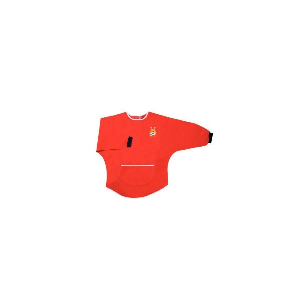 Tablier à peinture - Poignets plastiques Ferm. velcro ROUGE 3/5 ans 