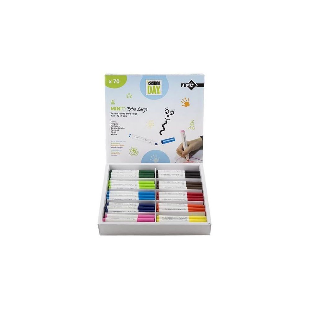 Feutre Couleur WONDAY - Lavable - Extra-large - 70 COULEURS