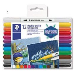 Feutre Couleur STAEDTLER Double pointes Tissus (par 12) - 3190TB12