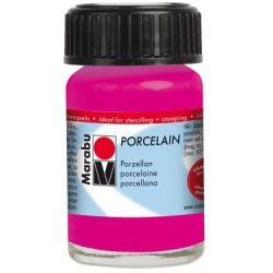 Peinture pour verre MARABU Porcelain - FRAMBOISE - 15 ml