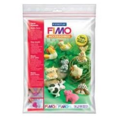 Moule thermoformé pour pâte à modeler FIMO "Animaux Ferme" 9 motifs