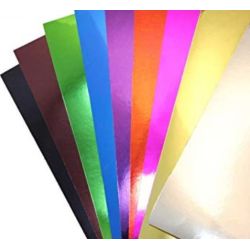 Carton Miroir 25 x 35cm - 195g - 5f - 5 Coul. Ass.- CLAIREFONTAINE