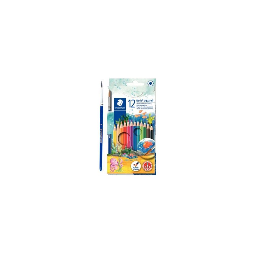 Crayon Couleur STAEDTLER Noris Aquarellable- Pochette de 12 couleurs 
