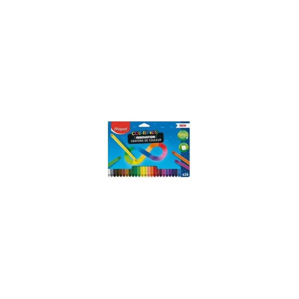 Crayon Couleur MAPED Color Peps Infinity - Pochette 24 couleurs