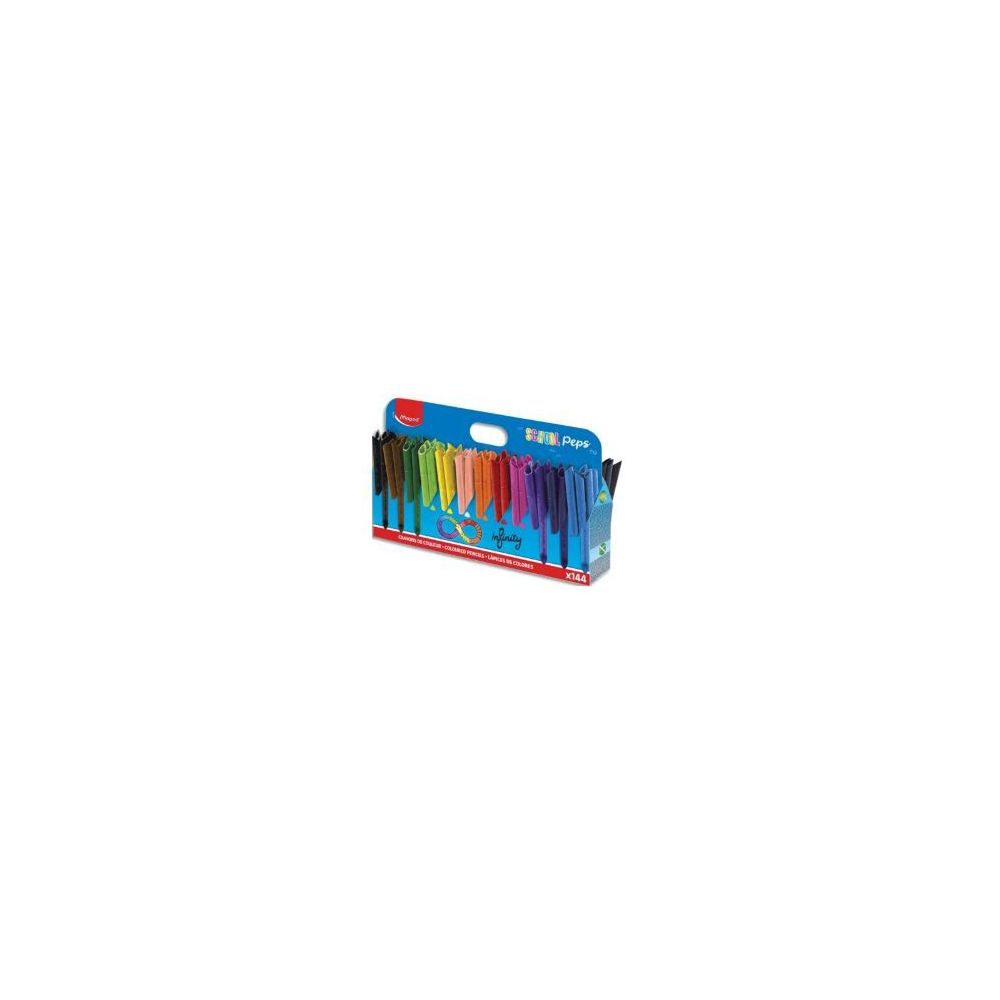 Crayon Couleur MAPED Color Peps Infinity - School Pack 144 couleurs