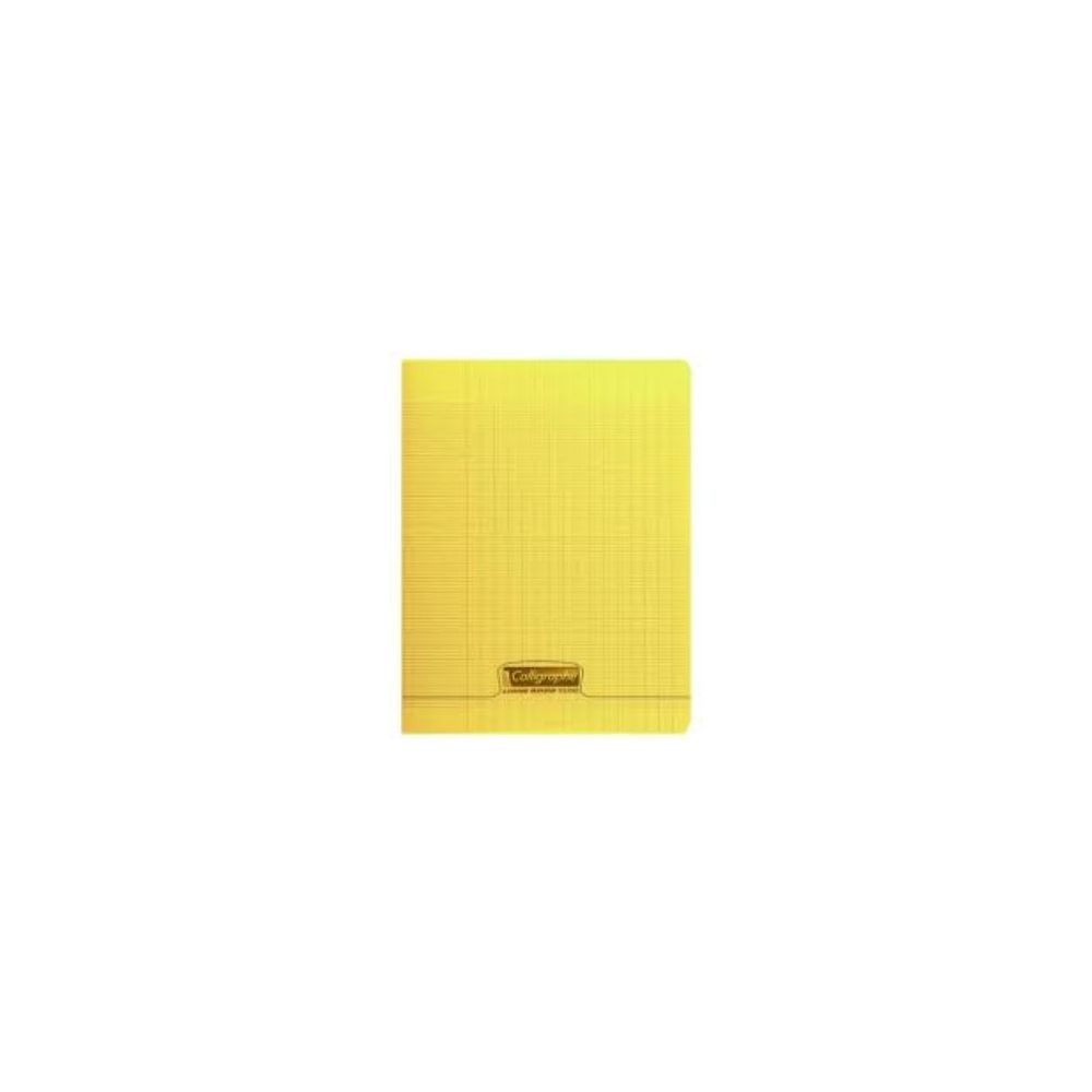 Cahier 17x22cm Séyès 48 p Piqûre 90g Polypro JAUNE  CLAIREFONTAINE