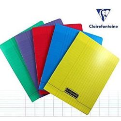 Cahier 17x22cm Séyès 192 p Piqûre 90g Polypro VERT CLAIREFONT.