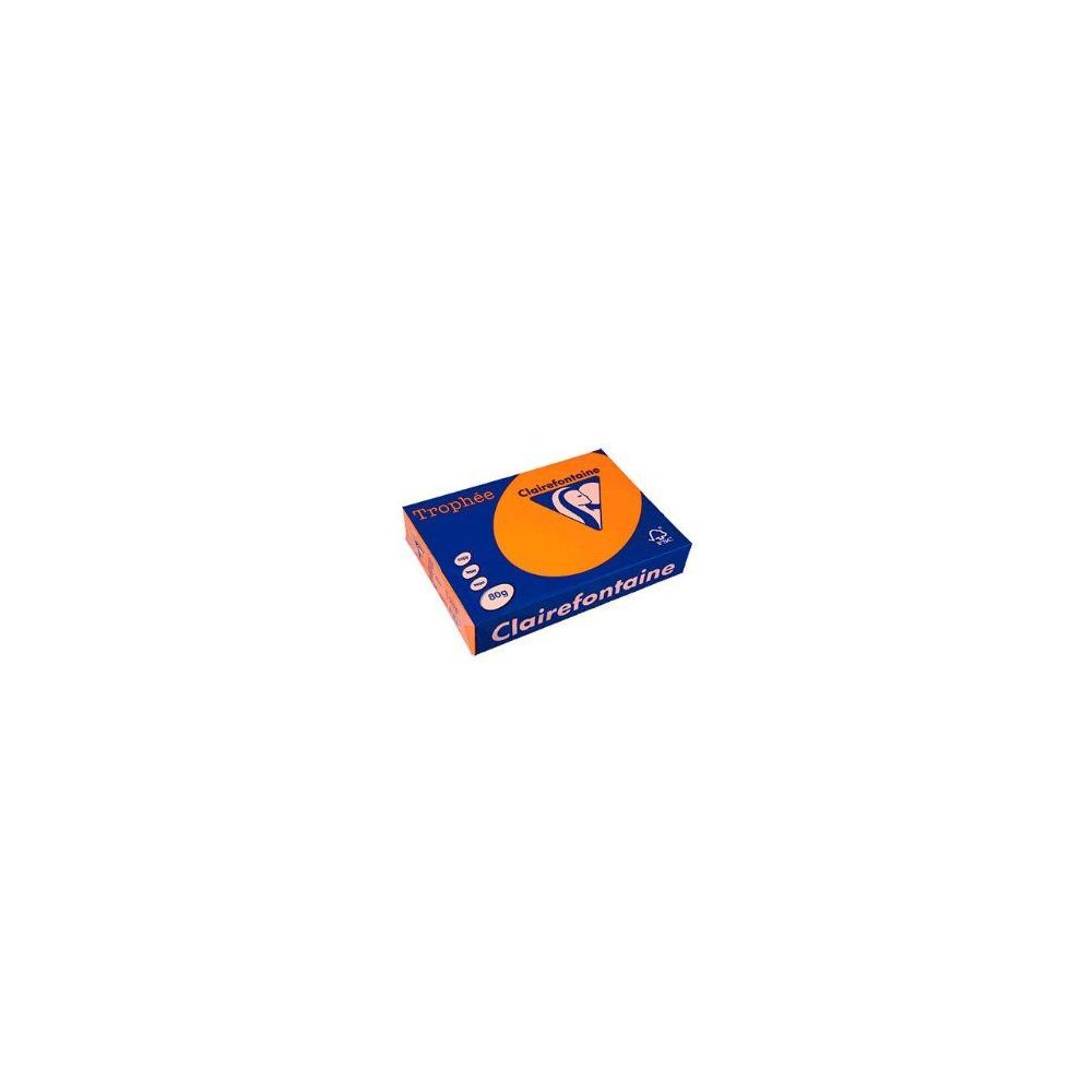 Rame A4 -  80g - Orange Fluo - CLAIREFONTAINE (500 f.) Ref:2978
