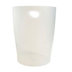 Corbeille papier en plastique plein MULTIFORM 15 L - GIVRE