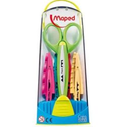 Ciseaux cranteur - MAPED Malette avec 5 motifs lames