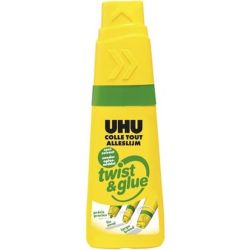 Colle transparente en Flacon UHU Twist & Glue - 3 positions - 35gr