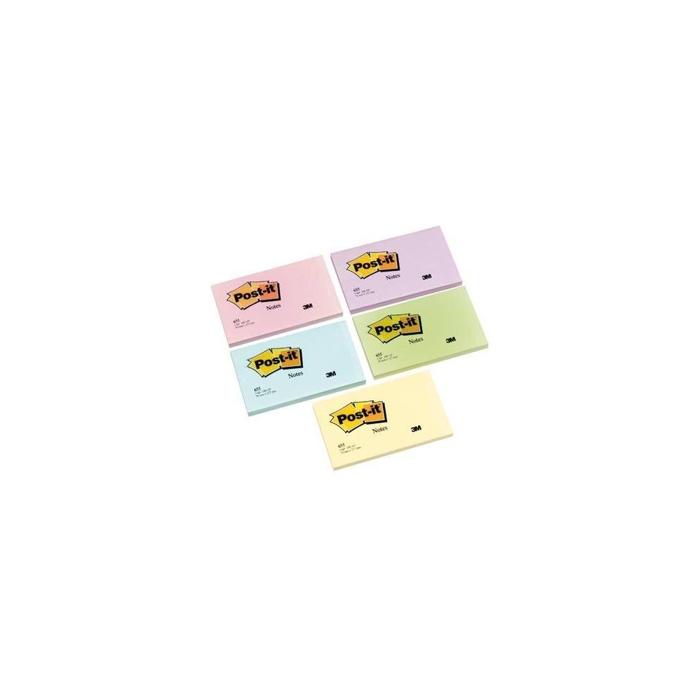 Bloc reposit. 76 x 127 mm POST-IT - JAUNE - 100 f. (par 12)
