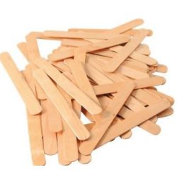 Batonnets de bois naturel (Paquet de 100 unités)