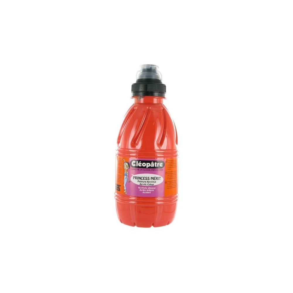 Peinture acryl. brill. 500 ml CLEOPATRE PRINCESS Mérit -VERMILLON