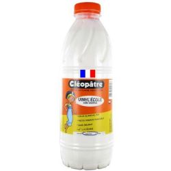 Colle blanche vinylique CLEOPATRE Vinyl' Ecole - 1 litre