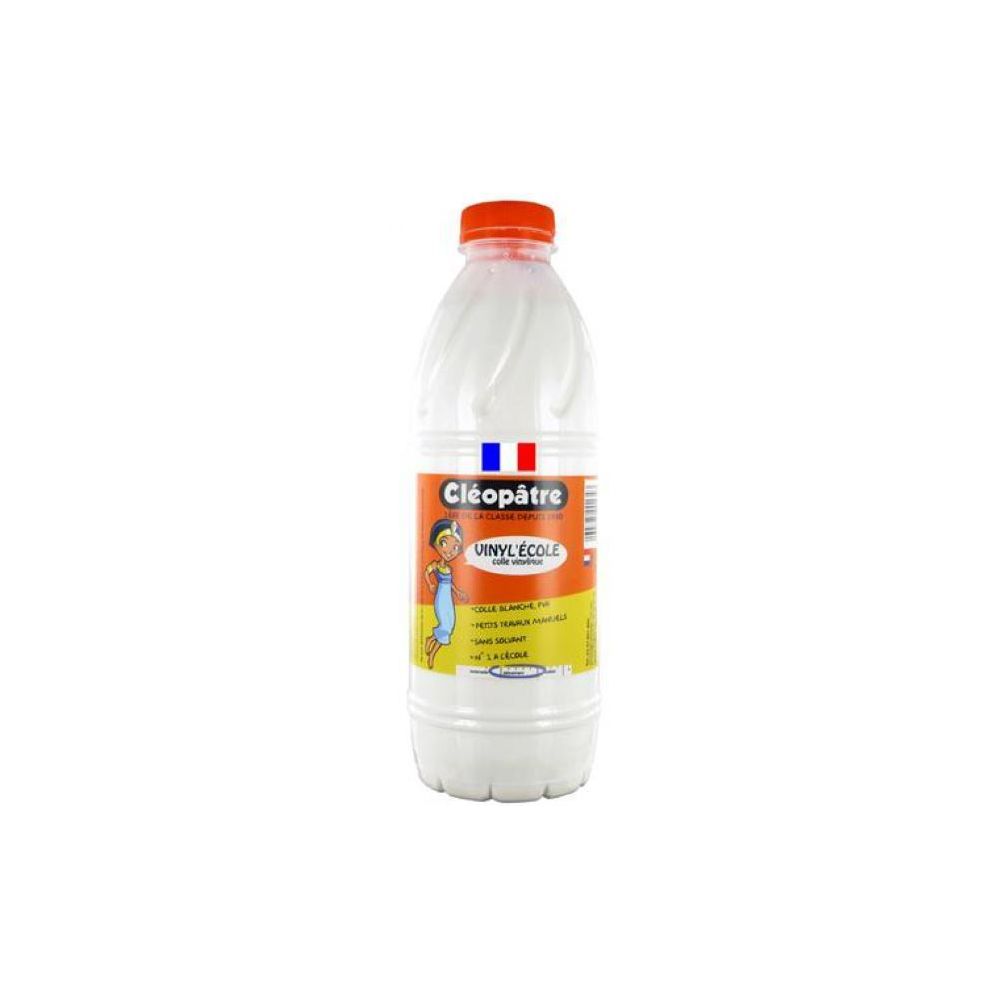 Colle blanche vinylique CLEOPATRE Vinyl' Ecole - 1 litre