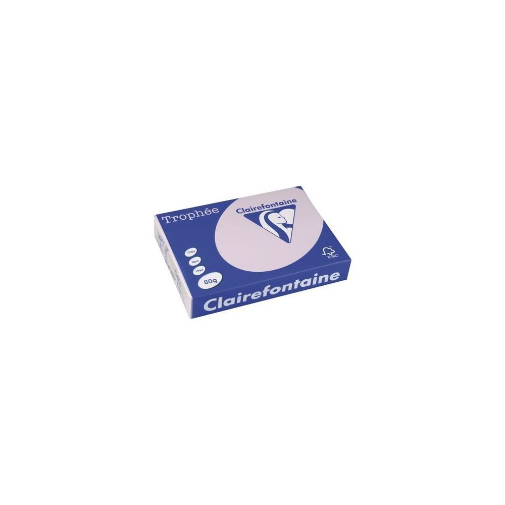 Rame A4 -  80g - Lilas - CLAIREFONTAINE (500 f.) - Ref:1872